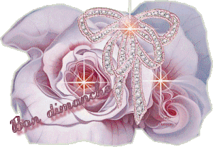 Gif animé Bon dimanche rose brillant